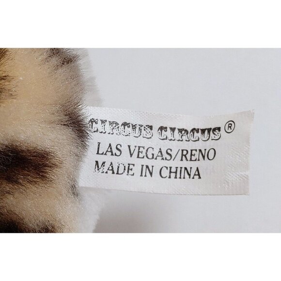 Circus Circus Leopard Plush 9" Stuffed Animal Las Vegas Vintage Jungle Friend - Picture 5 of 5